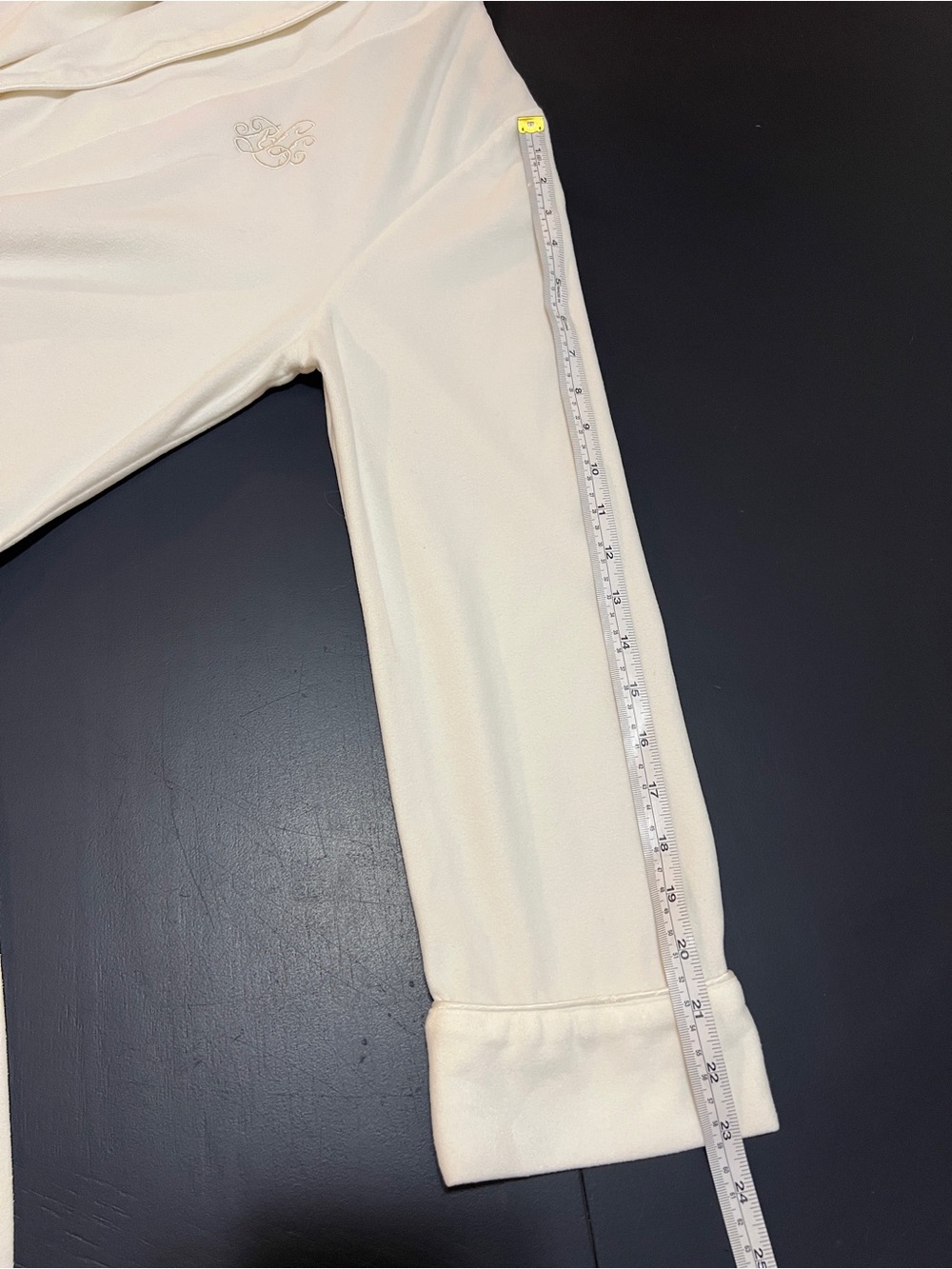 Lauren Ralph Lauren Cream Shawl-Collar Robe - Small- Classic Luxury - Picture 14 of 14